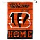 Cincinnati Bengals Welcome Home Decorative Garden Flag Double Sided Banner