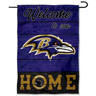 WinCraft Baltimore Ravens Welcome Home Decorative Garden Flag Double Sided Banner