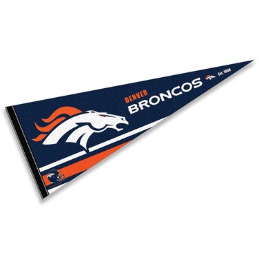 WinCraft Denver Broncos Pennant Banner Flag