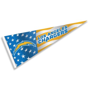 WinCraft Los Angeles Chargers Nation USA Americana Stars and Stripes Pennant Banner Flag