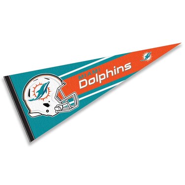 WinCraft Miami Dolphins Official 30 inch Large Pennant