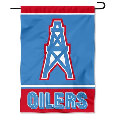 WinCraft Tennessee Titans Houston Oilers Throwback Double Sided Garden Banner Flag