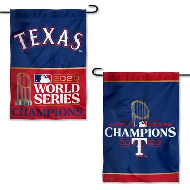 WinCraft Texas Rangers 2023 World Champions Double Sided Garden Flag