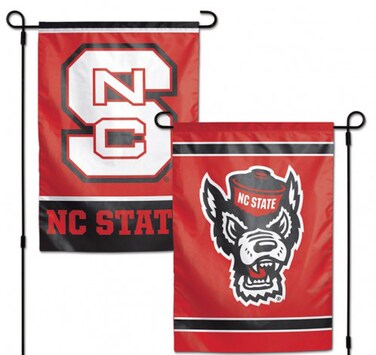 NCAA North Carolina State Wolfpack 12x18 Garden Style 2 Sided Flag, One Size, Team Color