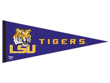 Wincraft NCAA 58658013 Louisiana State University Premium Pennant, 12" X 30