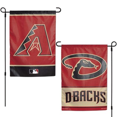 Wincraft MLB Arizona Diamondbacks Flag12x18 Garden Style 2 Sided Flag, Team Colors, One Size