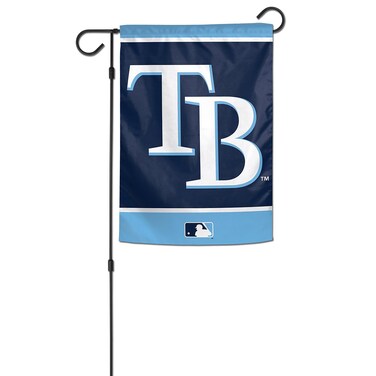 Wincraft MLB Tampa Bay Rays Flag12x18 Garden Style 2 Sided Flag, Team Colors, One Size