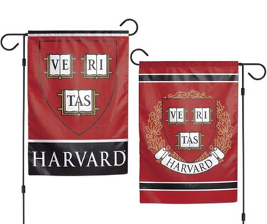 NCAA Harvard Crimson 12x18 Garden Style 2 Sided Flag, One Size, Team Color