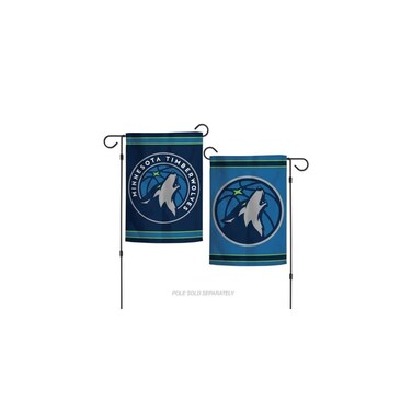 Wincraft NBA Minnesota Timberwolves Flag12x18 Garden Style 2 Sided Flag, Team Colors, One Size