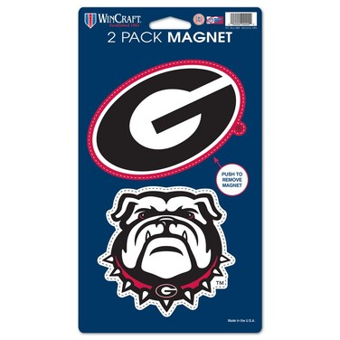 Wincraft NCAA University of Georgia WCR29038014 Magnets (2 Pack), 5" x 9