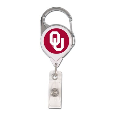 NCAA Oklahoma Sooners Retractable Premium Badge Holder, Team Color, One Size