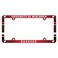NCAA Wisconsin Badgers Full Color License Plate Frame, Team Color, One Size