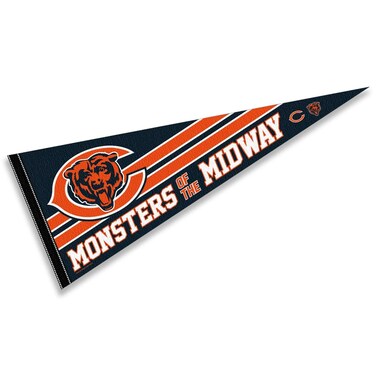 WinCraft Chicago Bears Monsters of The Midway Pennant Banner Flag
