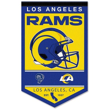 WinCraft Los Angeles Rams Heritage History Banner Pennant