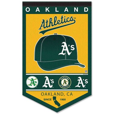 WinCraft Oakland Athletics Heritage History Banner Pennant