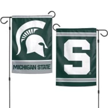 Wincraft NCAA Michigan State Spartans Garden Flag, 12"x18", 2-Sided, Team Color