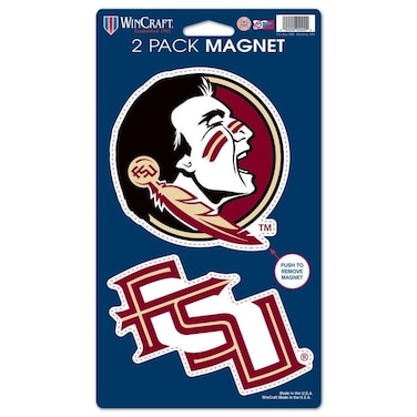 WinCraft NCAA Florida State University WCR29058024 Magnets (2 Pack), 5" x 9