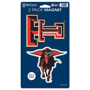 Wincraft NCAA Texas Tech University WCR29072014 Magnets (2 Pack), 5" x 9