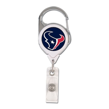 WinCraft NFL Houston Texans Retractable Premium Badge Holder, Team Color, One Size