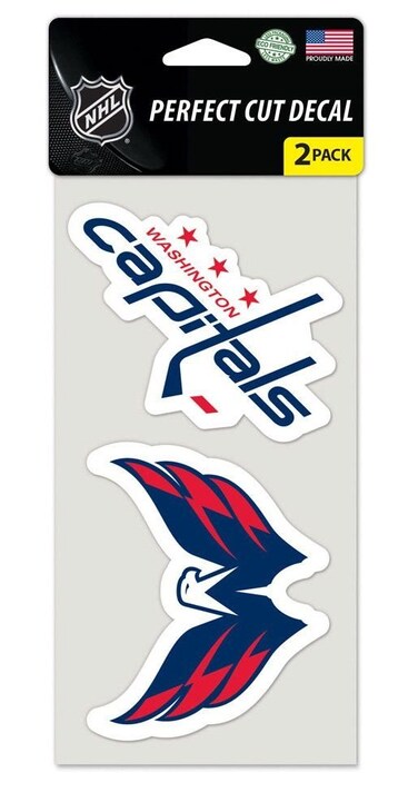 Wincraft NHL Washington Capitals Perfect Cut Decal (Set of 2), 4" x 4