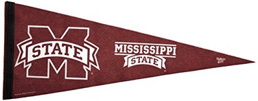 Wincraft NCAA 64598092 Mississippi State University Premium Pennant, 12" X 30