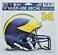 NCAA University of Michigan 72413013 Multi-Use Colored Decal, 5" x 6