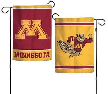 WinCraft NCAA University of Minnesota Gophers 12x18 Inch 2-Sided Outdoor Garden Flag Banner