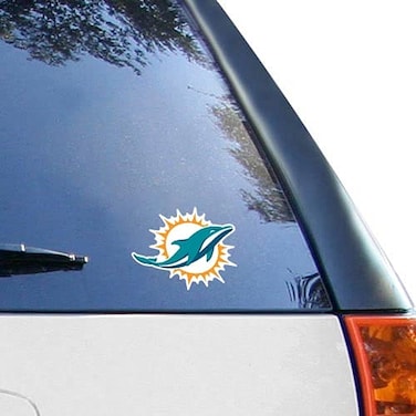 WinCraft Miami Dolphins Logo 4" x 4" Color Perfect Cut Decal