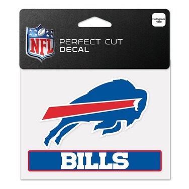 WinCraft Buffalo Bills 4" x 5" Perfect Cut Logo Slogan Decal