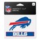 WinCraft Buffalo Bills 4" x 5" Perfect Cut Logo Slogan Decal