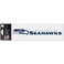 WinCraft Seattle Seahawks 3" x 10" Logo &amp; Name Perfect Cut Decal