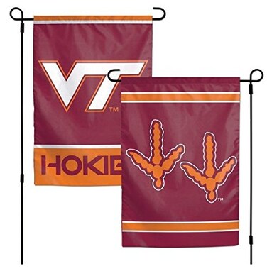 WinCraft NCAA Virginia Tech University 12x18 Inch 2-Sided Outdoor Garden Flag Banner
