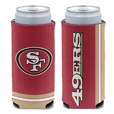 NFL San Francisco 49ers Slim Can Cooler, Team Colors, One Size