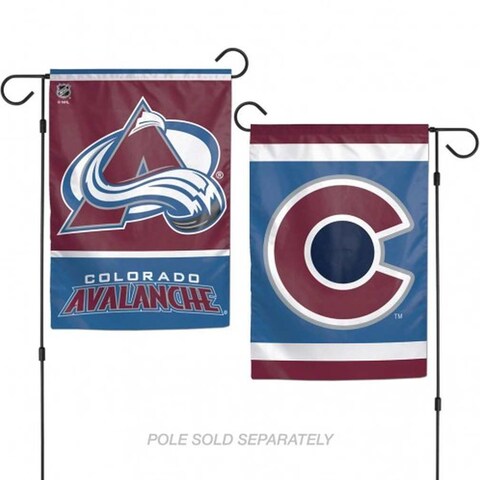 Wincraft NHL Colorado Avalanche Flag12x18 Garden Style 2 Sided Flag, Team Colors, One Size