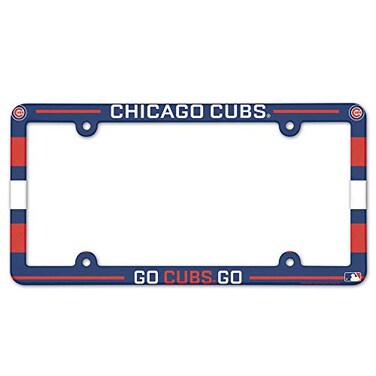 MLB Chicago Cubs Full Color License Plate Frame, Team Color, One Size