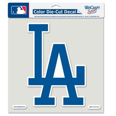 MLB Los Angeles Dodgers 8-by-8 Inch Diecut Colored Decal