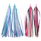 LIOOBO 2 Pairs Bike Handlebar Streamers Grips Ribbons Kids Colourful Bike Tassel Ribbons for Boys Girls