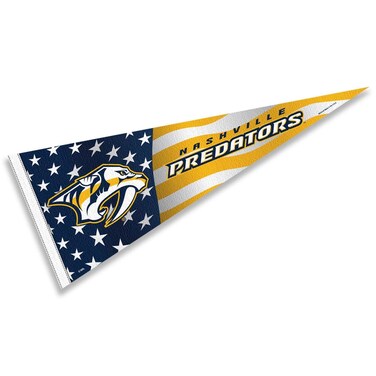 WinCraft Nashville Predators Nation USA Americana Stars and Stripes Pennant Banner Flag