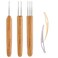 AUGSUN Dreadlock Crochet Hook Tool,Braid Hair Dreadlocks Needle Weaving Crochet for Braid Craft (0.75mm)