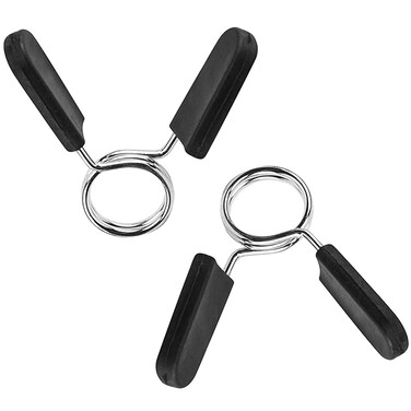 EastyGold Barbell Clamps Dumbbell Spring Clip Circlip Collars 1 Inch Weight Bars Clips Fitness Weightlifting Lock Buckle for Standard Bar Barbell Strength Training Gym Accessory