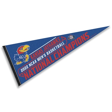 WinCraft Kansas KU Jayhawks Pennant 2022 Basketball National Champions Banner