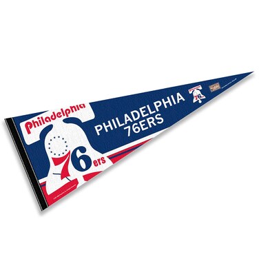 WinCraft Philadelphia 76ers Throwback Retro Vintage Pennant Flag