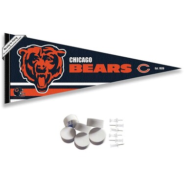 Chicago Bears Pennant Banner and Wall Tack Pads