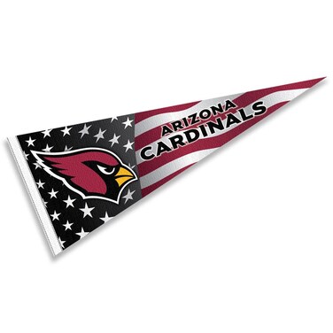 WinCraft Arizona Cardinals Nation USA Americana Stars and Stripes Pennant Banner Flag