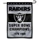 WinCraft Las Vegas Raiders 2 Time Super Bowl Champions Double Sided Garden Flag
