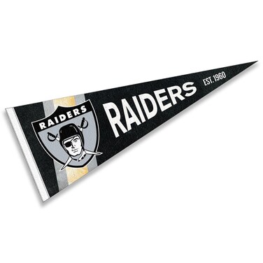 WinCraft Las Vegas Raiders Throwback Vintage Retro Pennant Flag