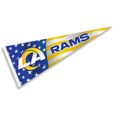 WinCraft Los Angeles Rams Nation USA Americana Stars and Stripes Pennant Banner Flag