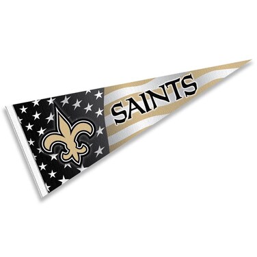 WinCraft New Orleans Saints Nation USA Americana Stars and Stripes Pennant Banner Flag