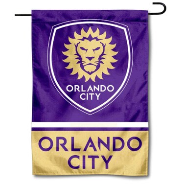 WinCraft Orlando City Soccer Club Double Sided Garden Flag