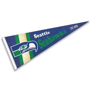 WinCraft Seattle Seahawks Throwback Vintage Retro Pennant Flag